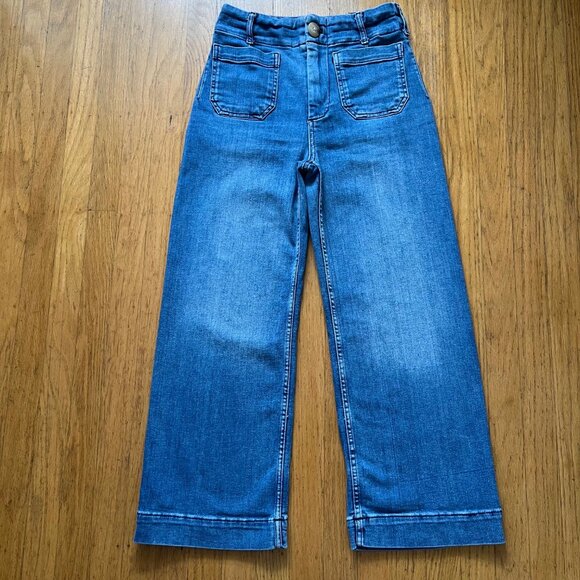 Anthropologie The Colette Crop High-Rise Wide Leg Jeans by Maeve | Size 26 - Picture 3 of 8